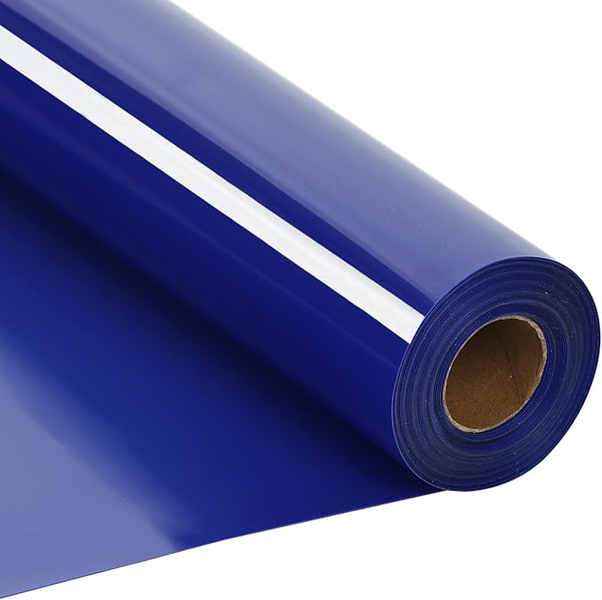 RENLITONG Sapphire Blue Iron on Vinyl 12Inch by 20ft Roll Heat Transfer Vinyl by RENLITONG
