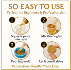 24K Gold Radiance Glitter Epoxy Pigment Paste XL – Ultra-Concentrated Opaque - Image 7