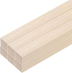 MECCANIXITY 6pcs Wood Sticks, 3/4"x 3/4" x 15" Rectangle Wooden Cube Wood by MECCANIXITY