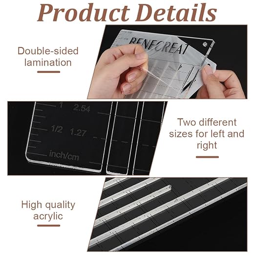 BENECREAT Acrylic Quilting Template Ruler, Tie Blanket Ruler Template, - Image 4