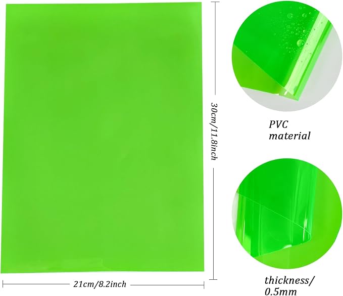 Transparent PVC Faux Leather Sheets, Glossy Waterproof Clear Vinyl Fabric - Image 4