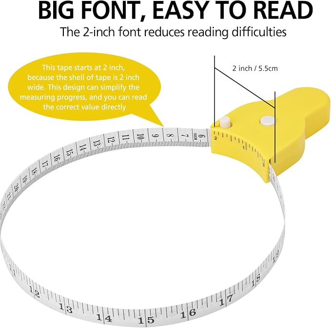 2PCS Tape Measure Body Measuring Tape 60inch, Retractable Measuring Tape - Image 4