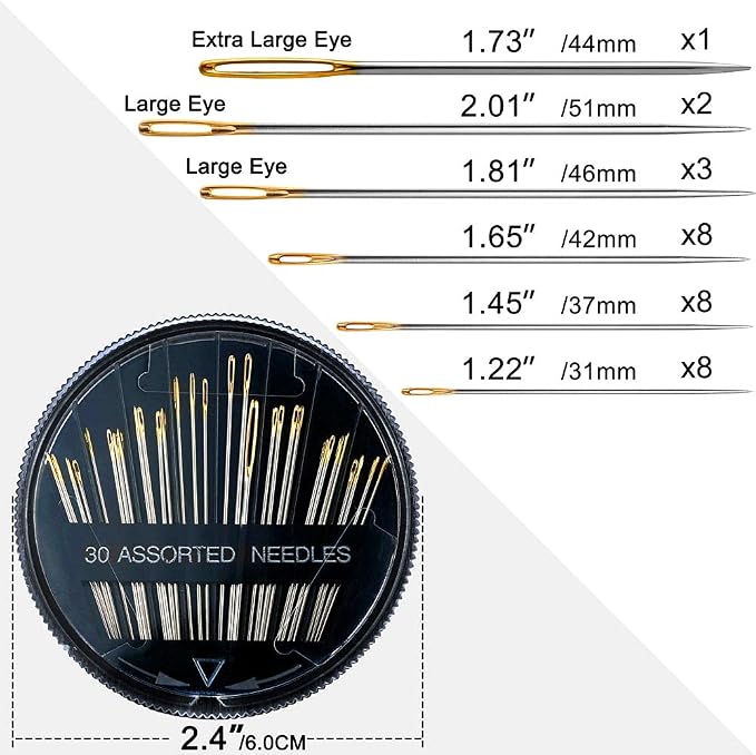 Premium 30/60 Pack Sewing Needles - Image 3