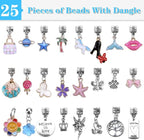 AIPRIDY Charm Bracelet Making Kit, Unicorn Mermaid Crafts Gifts Set Can - Image 3