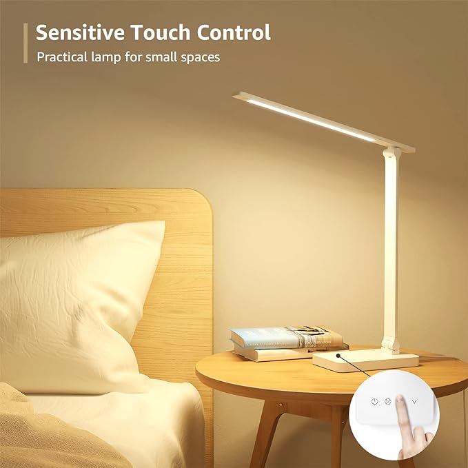 Lepro LED Desk Lamp, Metal Desk Light 9.5W 800lm, Best Task Lamp, 5 Color Modes - Image 5