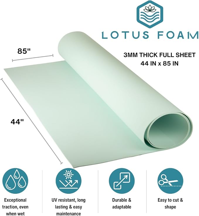 LotusFoam EVA Foam Sheet 3mm – 44"x 85" Craft Foam - Image 2