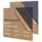 1/8 Thick 12 x 12 inch Acrylic Sheets by gdhwcxl