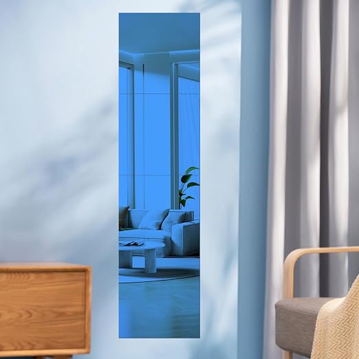 2 Pcs 8 x8 Inch Blue Acrylic Mirror Sheet, 1/8 Inch Thick Opaque Glossy Mirror - Image 7