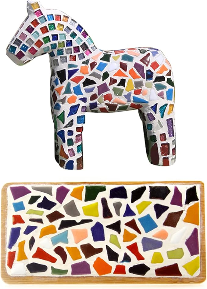 PINUO&KE 200 Pieces / 200 g Square Ceramic Mosaic Tiles - Image 4