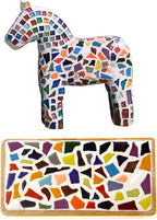 PINUO&KE 200 Pieces / 200 g Square Shapes 0.4x0.4 inch Square Ceramic Mosaic - Image 4