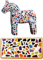 PINUO&KE 200 Pieces / 200 g Square Shapes 0.4x0.4 inch Square Ceramic Mosaic - Image 4