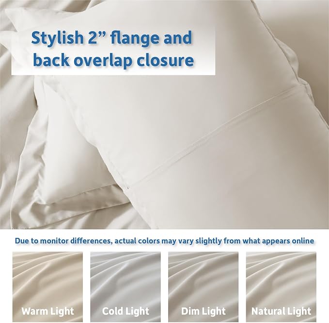 Nestl Off White California King Duvet Cover Sets - Image 8