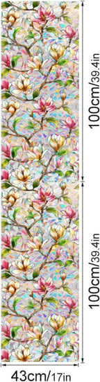 Magnolia Stain Glass Window Film - Image 2