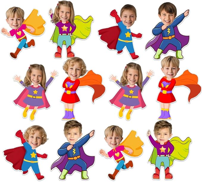 48 Super Themed Cutouts Bulletin Board Decorations Hero Theme Paper Cut Outs by Unknown