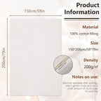 Natural Cotton Batting, Natural Cotton Quilt Batting - Image 2