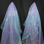 Light Purple Iridescent Organza Fabric by Unknown