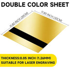 5PCS Laser Engraving Double Color ABS Plastic Sheet, Two-Tone Laserable - Image 3