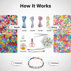 HardyGuo Boxed Pony Beads Letter Beads Rainbow Kandi Beads - Image 8