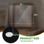 VOISEN 2 Pack Plexiglass Sheets 1/8 Inch Thick, Display Cases, Sneeze Guard - Image 3