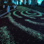 1.3 LB Blue Glow in the Dark Crushed Sand Broken Glass Pieces - Image 6