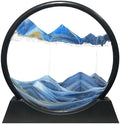 Muyan Moving Sand Art Picture Sandscapes in Motion Round Glass 3D Deep Sea Sand by Muyan