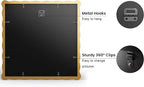 12x12 Picture Frame with Mat for 10x10, Wavy Edge Wooden Real Glass Photo Frame - Image 4
