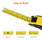 Amazon Basics Self-Locking Tape Measure, Accurate Dual Scale inch/metric - Image 2