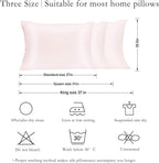 JOGJUE Silk Pillowcase for Hair and Skin 2 Pack 100% Mulberry Silk Bed - Image 5