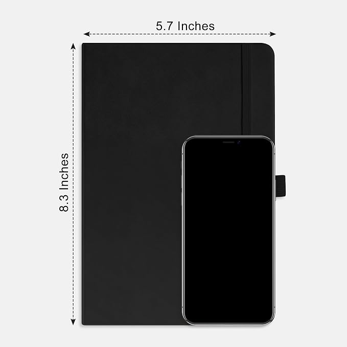 RETTACY Lined Journal Notebook, 192 Numbered Pages, A5 Size | Leather Hardcover - Image 9
