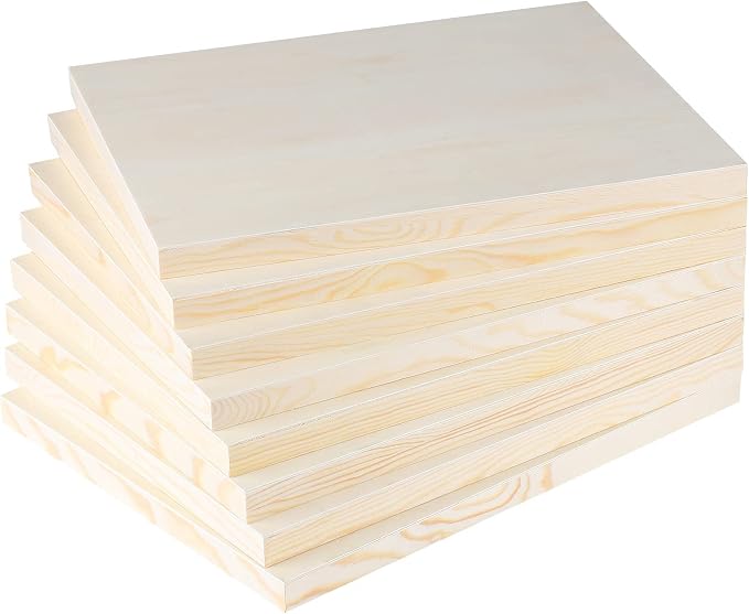 ADXCO 8 Pack Wood Panels 11 x 14 inch Wooden Canvas Board Unfinished Wooden - Image 4