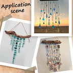 15 Inch 5 Hook Driftwood Wall Hanging Wall Mounted Jewelry Holder Decor Natural - Image 5