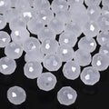 500pcs 6mm Crystal Glass Beads for Jewelry Making Faceted Rondelle Flat by Nitopupu