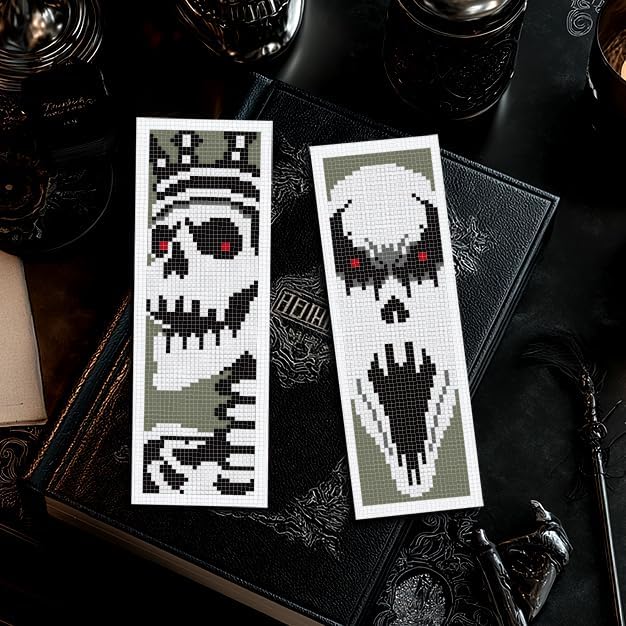 INFUNLY 6PCS Skull Theme Cross Stitch Kit - Image 7