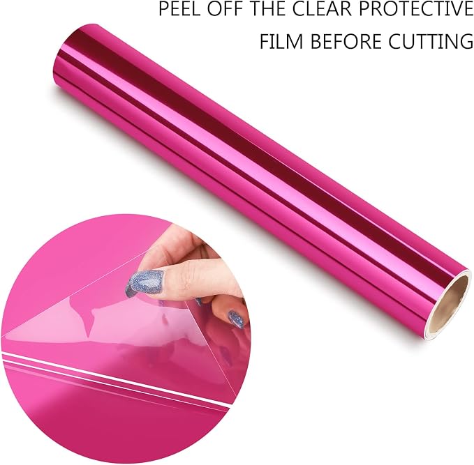 TECKWRAP Chrome Royal Pink Red Metallic Permanent Vinyl Holographic Red Vinyl - Image 2