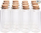 Danmu 30ml 1.18" x 2.75" Potion Bottles, Mini Glass Bottles, Small Glass Jars by Danmu