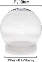Creative Hobbies Pack of 6 4 Inch DIY Snow Globe Water Globe - Image 4