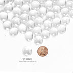 5Lb Clear Glass Pebbles, Flat Glass Marbles, Decorative Glass Gem Stones - Image 2