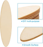 PATIKIL 60PCS Oval Wood Pieces 3.1 Inch Unfinished Oval Shape Wooden Blank - Image 4