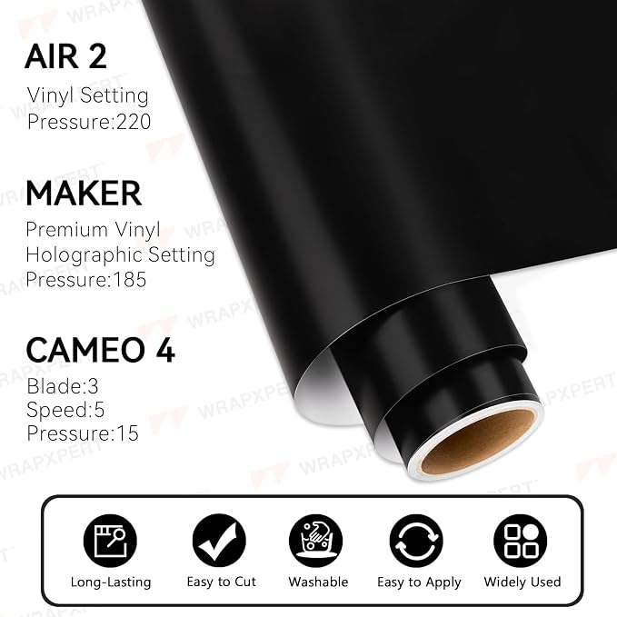 WRAPXPERT Black Permanent Vinyl - Image 4