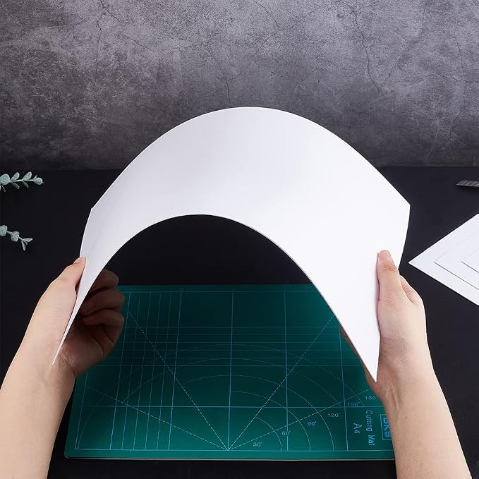 BENECREAT 5 Pcs 1mm PVC Foam Sheet White Plastic Sheet 11.8x15.7 Inch - Image 3