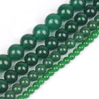 45pcs Round Loose Green Agate Beads - Image 9
