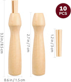 10Pcs Wooden Felting Needle Handles: Comfortable Grip Punch Needle Holder - Image 8