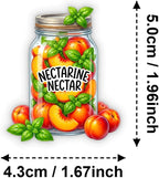 50Pcs Unique Transparent Fruit Stickers - Image 2