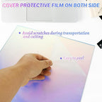 JMIATRY 8PCS Iridescent Acrylic Sheet 12x12IN, 3mm Thick, Plexiglass Panel | - Image 5