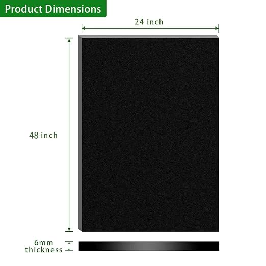 Matte Black Cast Acrylic Sheets 24 x 48 x 1/4 inch Thick 6mm Frosted Black - Image 2
