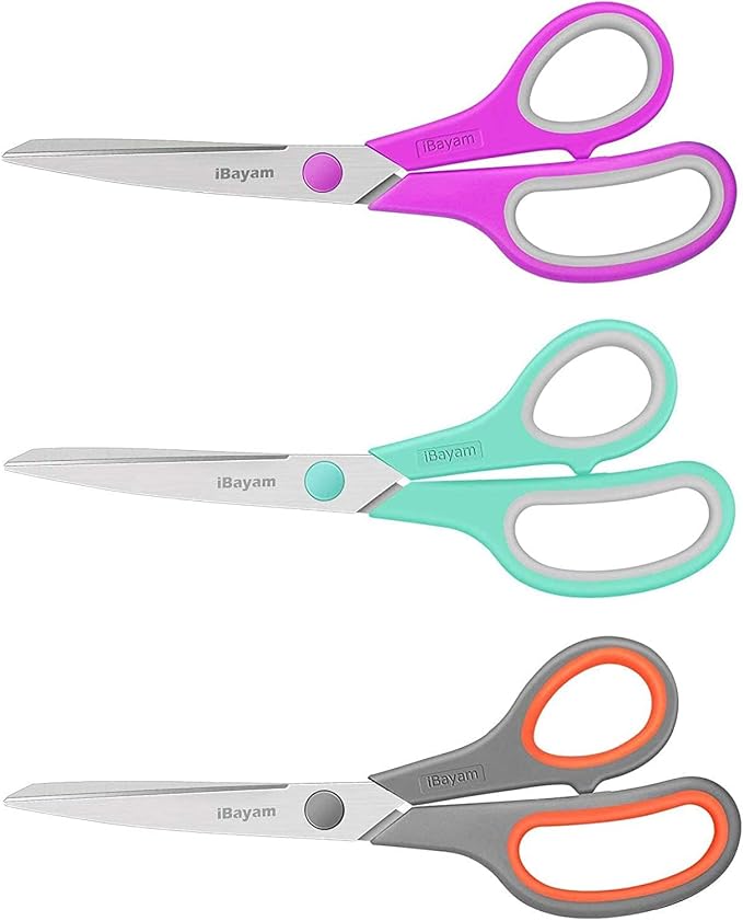 iBayam 8 '' Multipurpose Heavy Duty Scissors Bulk 36-Pack, 2.5mm Thickness - Image 8