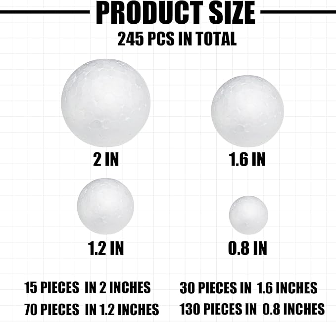 Styrofoam Balls, DIY Craft Giant Foam Ball - Image 8