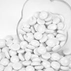 1LB White Flat Glass Marbles for Vases, Gemstone Beads Vase Filler Decorative - Image 5