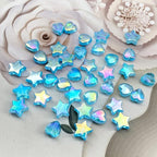600 PCS Acrylic Beads Heart Star Shape Beads Clear Acrylic AB Colors Bead - Image 2