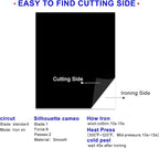 XSEINO HTV Black Heat Transfer Vinyl Sheets:13Pack 12" x 10" Black Iron on Vinyl - Image 3
